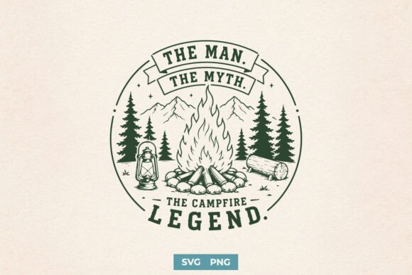 Campfire Legend SVG for Cricut Design