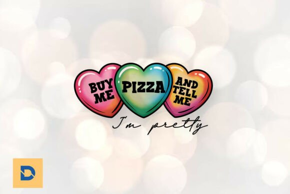 Colorful Hearts Quirky Quote PNG