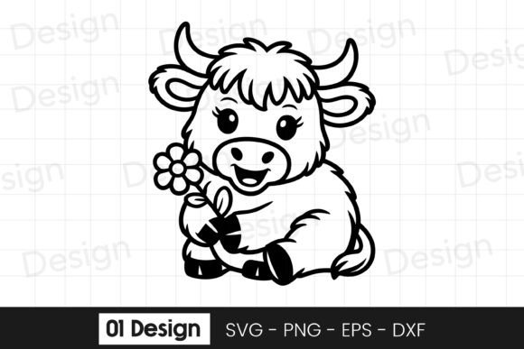 Cute Baby Cow with Flower SVG Review for Real Projects