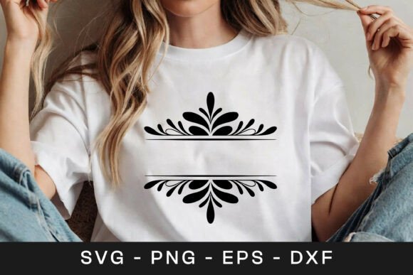 Floral Divider Frame Design SVG PNG Review for Real Projects