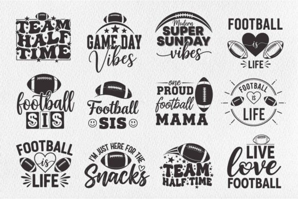 Football Quotes Cut File Svg Bundle
