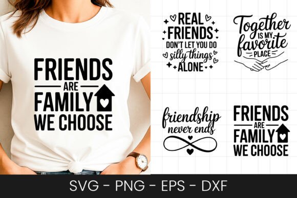 Friends Are Family We Choose SVG PNG Review