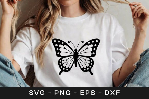 Simple Butterfly Outline Design SVG PNG Review for Real Projects