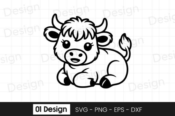 Sitting Baby Highland Cow SVG Review: A Charming Design for Real Projects