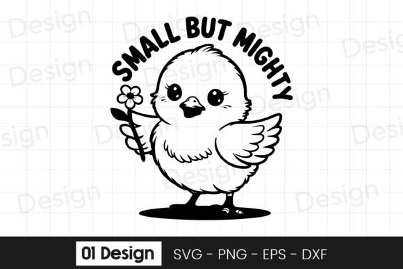 Small But Mighty Chick SVG PNG Review: A Delight for Real Embroidery Projects