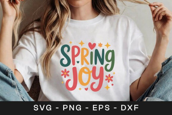 Spring Joy Floral Inspirational SVG PNG Review for Real Projects