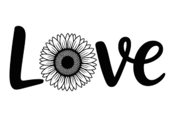 Sunflower Love Quote, Christian, Flower
