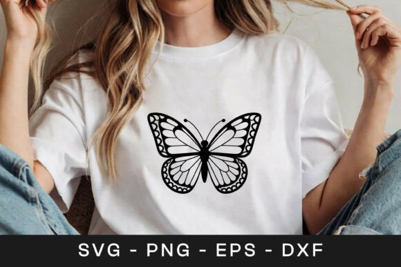 Tterfly Pattern Line Art SVG PNG Elegant