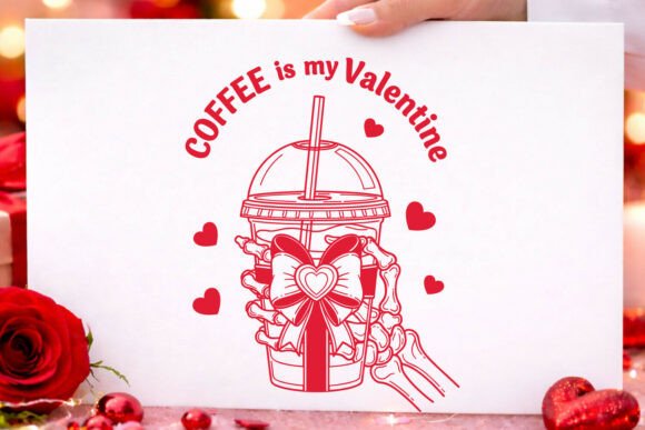 Valentine Coffee is My Valentine SVG PNG